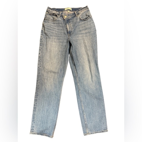 Abercrombie & Fitch Sky Blue Straight Leg Jeans - Picture 3 of 11